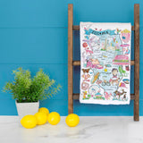 Illinois State Map Tea Towel – Windy City Edition