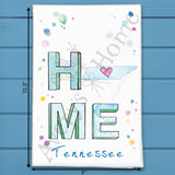 HOME in Tennessee Tea Towel – Graceland & Smokies