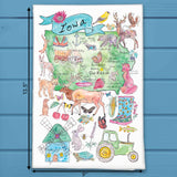 Iowa State Icon Tea Towel – Cornfields & Kindness