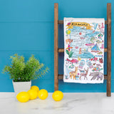 Minnesota Map Tea Towel – Loons, Lakes & Love