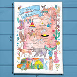 New Mexico Map Tea Towel – Art, Desert & Sun