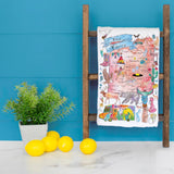 New Mexico Map Tea Towel – Art, Desert & Sun