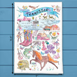 Tennessee Map Tea Towel – Graceland to Gatlinburg