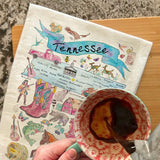 Tennessee Map Tea Towel – Graceland to Gatlinburg