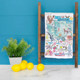 Washington Map Tea Towel – Coffee, Cascades & Coast
