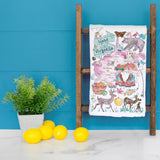 West Virginia Map Tea Towel – Mountains & Music