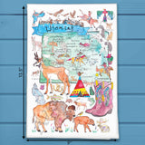 Wyoming Map Tea Towel – Rodeo & Range
