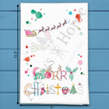 Merry Christmas Tea Towel – Classic Holiday Cheer