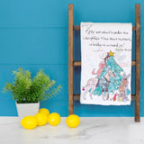 Dogs & Christmas Tree Tea Towel – Tail-Wagging Holiday