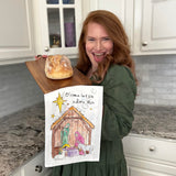 Christmas Nativity Tea Towel – Reason for the Season