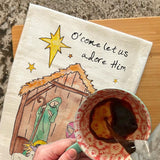 Christmas Nativity Tea Towel – Reason for the Season