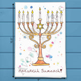 Happy Hanukkah Tea Towel – Shine Bright This Season