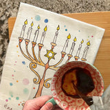 Happy Hanukkah Tea Towel – Shine Bright This Season