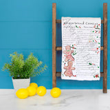 Gingerbread Cookie Recipe Tea Towel – Sweet Holiday Tradition