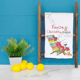 Feeling Christmas-Sea Tea Towel – Sandy Toes & Holiday Cheer
