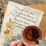 Peace, Love & Dogs Tea Towel – Holiday Tail Wags