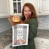 ’Tis the Season to Be With Friends Tea Towel – Holiday Cheer