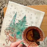 Merry & Bright Sleigh Ride Tea Towel – Festive Cheer
