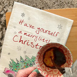 Truck & Christmas Tree Tea Towel – Cozy Holiday Tradition