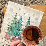 Horse & Sleigh Christmas Tea Towel – Country Holiday Vibe
