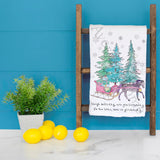 Horse & Sleigh Christmas Tea Towel – Country Holiday Vibe