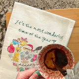 Most Wonderful Time of the Year Tea Towel – Festive Classic