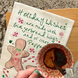 Christmas Peppermint Wishes Tea Towel – Sweet Holiday Cheer