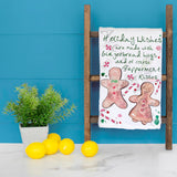 Christmas Peppermint Wishes Tea Towel – Sweet Holiday Cheer