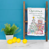 Christmas Is a Feeling Tea Towel – Joy in Every Corner