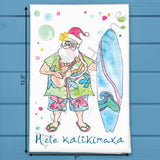 Mele Kalikimaka Tea Towel – Santa’s Island Escape