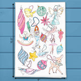 Christmas Ornament Tree Tea Towel – Merry & Bright
