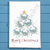 Crab Christmas Tree Tea Towel – Shell Yeah, It’s the Holidays