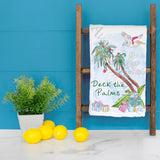 Deck the Palms Tea Towel – Sunshine & Sleigh Bells