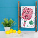 Deck the Pickleball Tea Towel – Holiday Court Sass