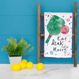 Eat, Dink & Be Merry Tea Towel – Festive Paddle Life