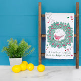 A Cardinal Appears Tea Towel – When Angels Are Near