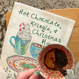 Hot Chocolate & Kringle Tea Towel – Holiday Movie Mood