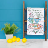 Hot Chocolate & Kringle Tea Towel – Holiday Movie Mood