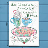 Cookies, Cocoa & Movies Tea Towel – Sweet Holiday Ritual