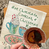 Cookies, Cocoa & Movies Tea Towel – Sweet Holiday Ritual