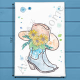 Ride Like a Cowgirl Tea Towel – Floral Grit & Grace