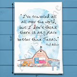 No Place Better Than Texas Tea Towel – Home in the Barn
