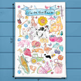 Life on the Farm Tea Towel – Ranch Dog Days