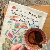 I’m a Mom Tea Towel – Running on Love & Laundry