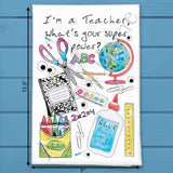 I’m a Teacher Tea Towel – Inspire, Educate, Repeat