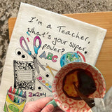 I’m a Teacher Tea Towel – Inspire, Educate, Repeat
