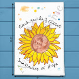 Sunflowers of Hope Tea Towel – Bright, Brave & Blooming