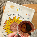 Sunflowers of Hope Tea Towel – Bright, Brave & Blooming