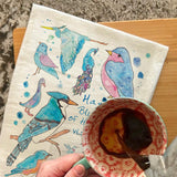 Blue Birds of Happiness Tea Towel – Peace, Joy & Sky