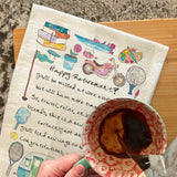 Happy Retirement Tea Towel – Time for Hammocks & Humor